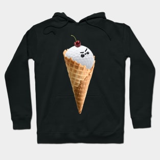 Angry ice cream golfball Hoodie